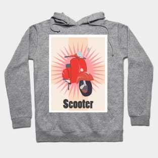 orange scooter vintage Hoodie